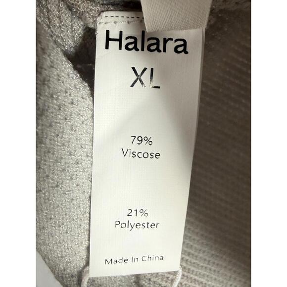NWT Halara Waffle Knit Cap Sleeve Top Light Gray Size XL - Picture 6 of 7